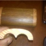 round batts.. round juice bottles=rounded interior wood box....yah... thats how it rolls
square peg round hole never worked y try another way...lol