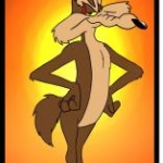 Wile E. Coyote Sun Back Round