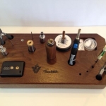 Waxy's Modblok Walnut- Coil Building Station for Fuzion Vapor.