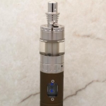 DSC 0568 - New Driptip to compensate for the thumbscrew on the fill hole. Blue LED on Metallic Bronze Provari Mini