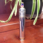 EHPro Caravela with a Helios RBA and JustThaTip custom #12 od 12 Sochi Gold drip tip.