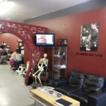 This is a pic of inside our store, its Small and cozy.
I share with a tattoo parlor so its super cool.
