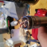 Frayed Neuse second coil added to  base. It was destroyed while adding the third and final coil. There is always next time.