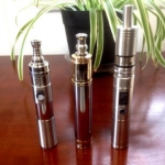Left to right: Atmizoo Roller with a Helios dual coil dripper, EHPro Caravela with a Patriot dual coil dripper and a Sigelei Zmax V5 with a Fogger V2.5