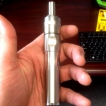 Authentic Atmizoo Roller SS Matte with a dual coil Helios RDA and matte drip tip in 18650 mode.