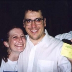 me & John Flansburgh, of They Might Be Giants. i squished in reeeeal good. he's nice & squishy.