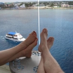 cayman islands resting resting on our balcony