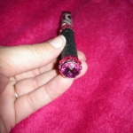 Of course there's a hot pink jewel on the end!!! :D