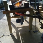 forge and heated steel