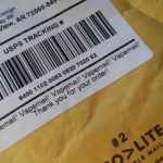 Gotta love the note on the postal label