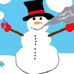 Vaping-snowman