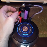 Alligator clips - voltage output with atomizer attached