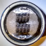 Geekvape Framed Staple Contact 0.12Ω Dual Coil Build Top View