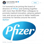 Gottlieb Pfizer Tweet