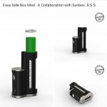 EASY SIDE Box Mod Stealth 60W Ambition Mods, Sunbox & R.S.S Mods