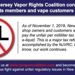 NJVRC Tax Announcement