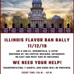 Illinois Flavor Ban Rally Flyer