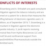 Eissenberg conflict of interest