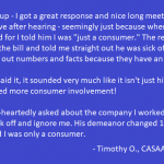 Timothy O Consumer Story