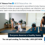CDC 2nd hand smoke tweet