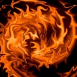 orange background