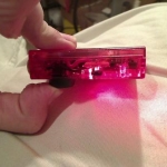 Side view of it lit.