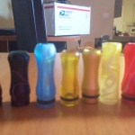 yellow blue & black drip tips