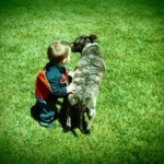 My son and our pooch