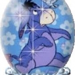 eyeore glitter butterfly