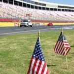 After I got in trouble, the chase truck made me follow him... Laps for Life Blood Drive at Charlotte Motor Speedway 9-11-2011