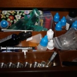 bottom drawer of vape station