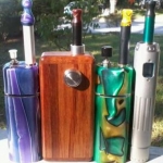 Madhatter Harmony Genesis (5v), Variable voltage Hog mod bottom feeder, Madhatter Geko Genesis (5v), ProVari.  All made of win!