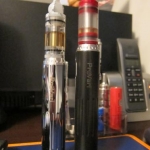 chrome & black textured provari