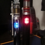 blue and red LED
