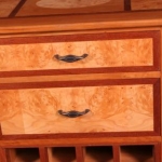 Sideboard drawer face detail.