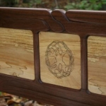 Celtic fertility symbol I burnt into the center panel on the head of my daughter and son in law's bed. 
Drewidic magic doesn't work.