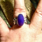 Gel Sugilite Ring ~ front view