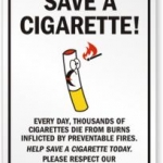 Funny No Smoking Sign S 5340
