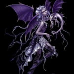 demon fairy purple angel