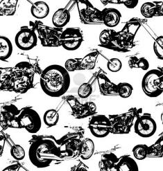 12353239 seamless retro motorbike background