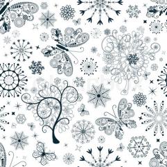 1718982 755022 white and dark blue christmas repeating pattern with snowflakes and butterflies