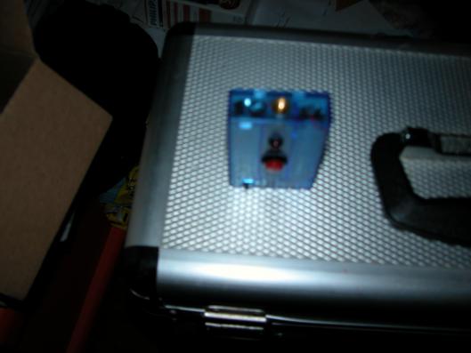 5vt mod transparent blue runs on 2 14500 batterys $30