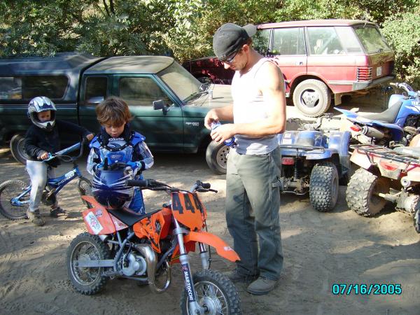 a little dirtbike maint