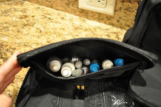 a Zippered/lined area for juices
