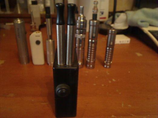 AJ Dual Atty.  5v with twin dual coil Smoktech cartos=win
