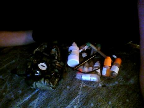 all my things and the last cig out of my pack as of 2011 01 19 at 12:32
