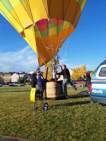 Almost got away. (Actually it's tethered to the vehicle).
