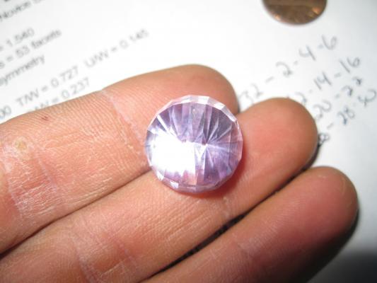 amethyst round bar cut.