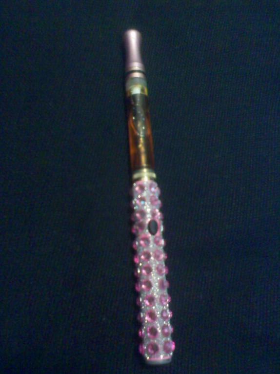 blinged 510 with XL Fluxomizer & pink drip tip