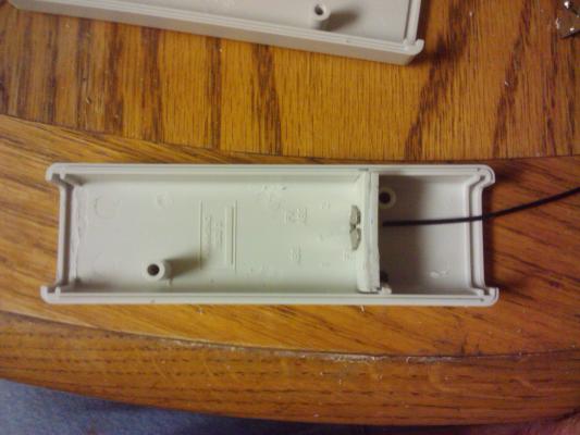 bottom with the start of the positive battery connection
